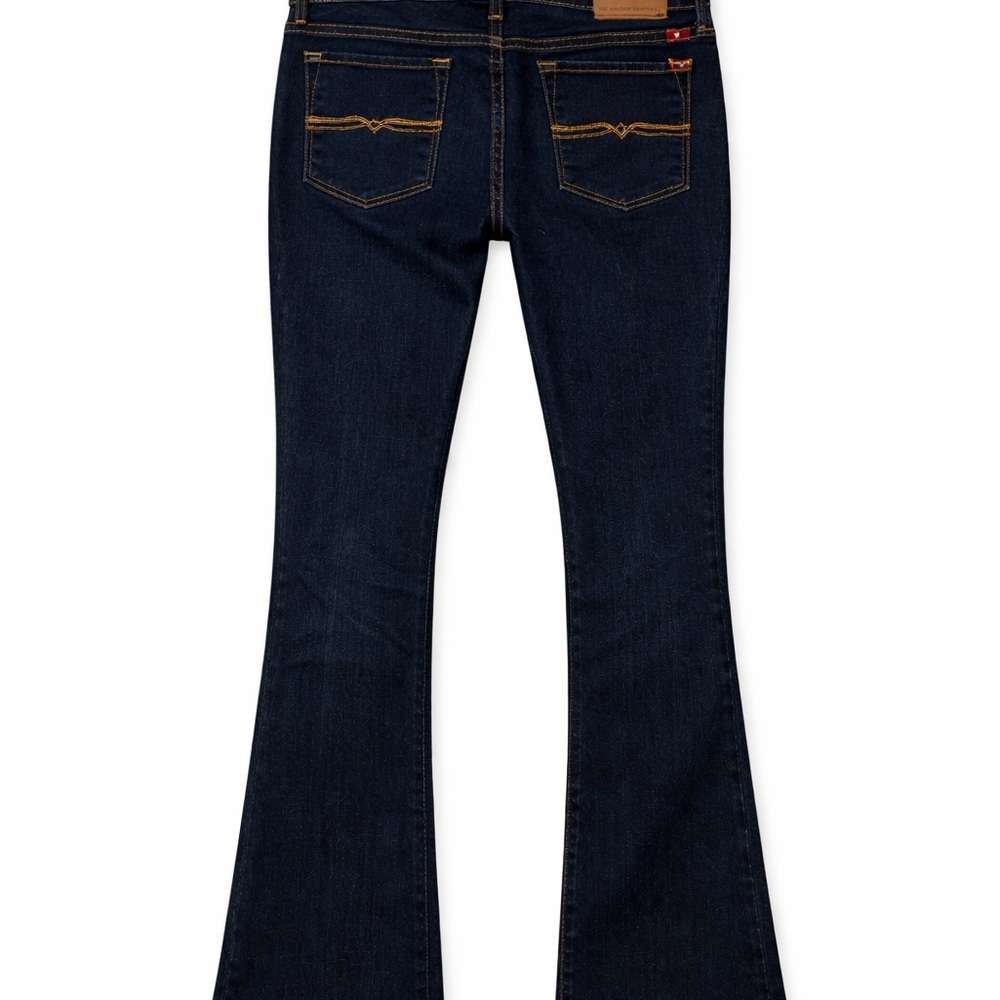 Lucky Brand Charlie Baby Boot Jeans Size 6/28 Low Rise Dark Wash Bootcut - Picture 4 of 12
